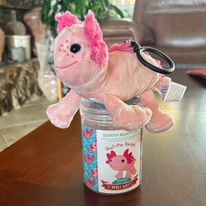 Scentsy Pink Axolotl Buddy Clip